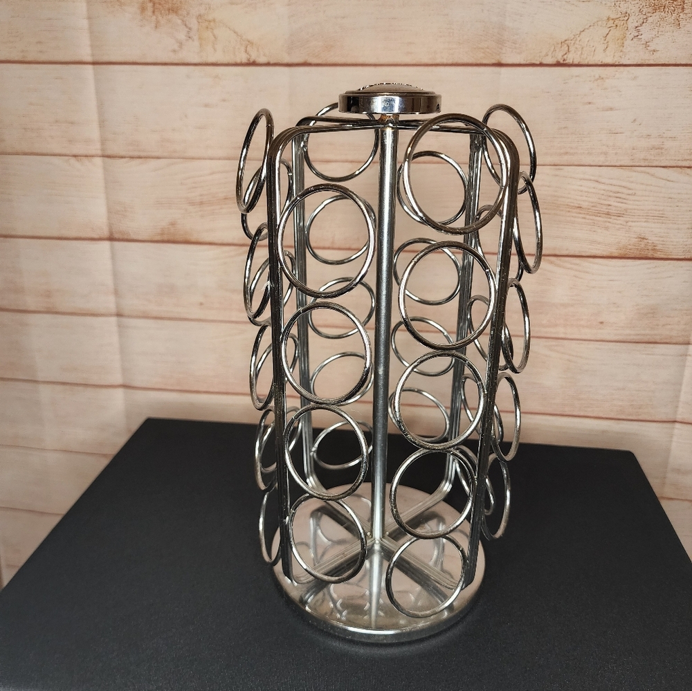 Silver Metal Circular Holder Keurig KCup Organizer